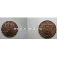 5h 1929 RL První republika 5 haléř